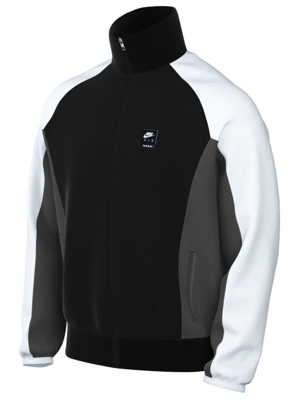 New! Nike Air Full-Zip Jacket Poly-Knit - Men's L or XXL Black & White